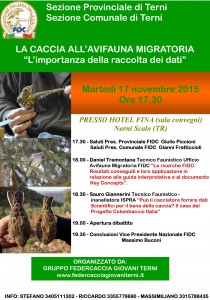 Convegno Avifauna Narni 2015